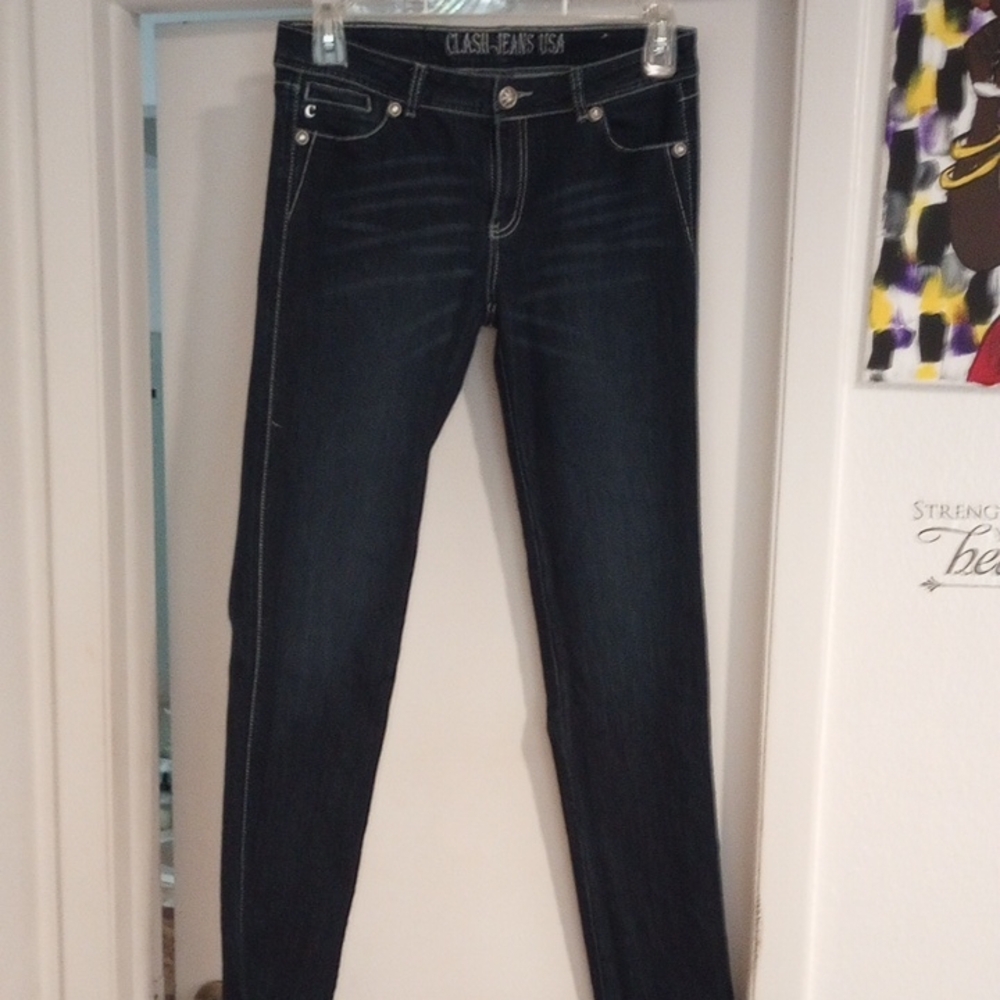 Women's Dark Blue Skinny Jeans